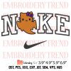 Nike x Cinnamoroll Ghost Embroidery Design – Halloween Sanrio Embroidery Digitizing File