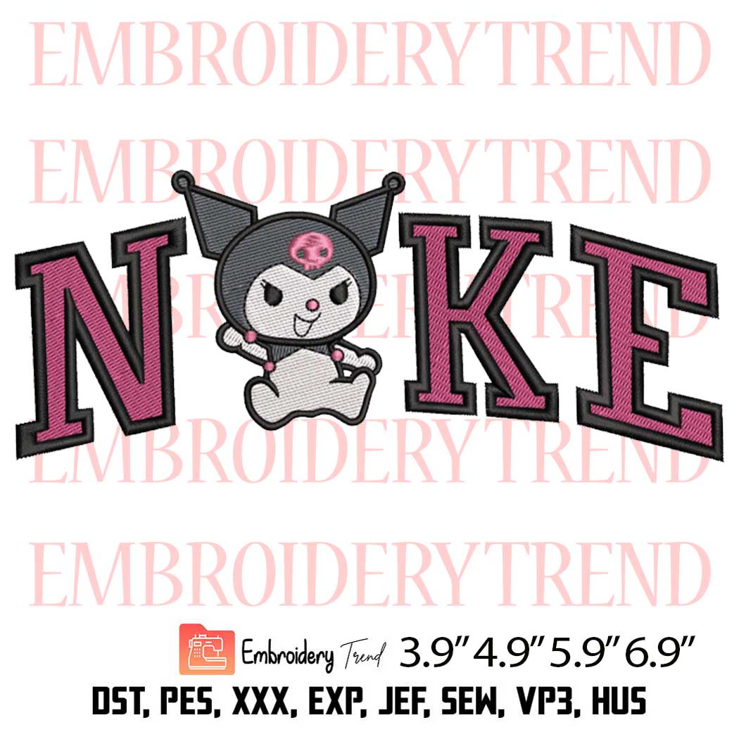 Nike Kuromi Cute Embroidery Design – Kuromi x Melody Embroidery Digitizing File
