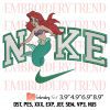 Nike Prince Eric Embroidery Design – Couple Ariel and Eric Embroidery Digitizing File
