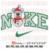 Nike Dog Xmas Christmas Embroidery Design – Christmas Nike Embroidery Digitizing File