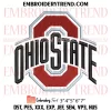 Love Ohio State Football Embroidery Design – Ohio State Buckeyes Embroidery Digitizing File