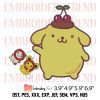 Pompompurin With Muffin Embroidery – Pompompurin Sanrio Embroidery Digitizing File