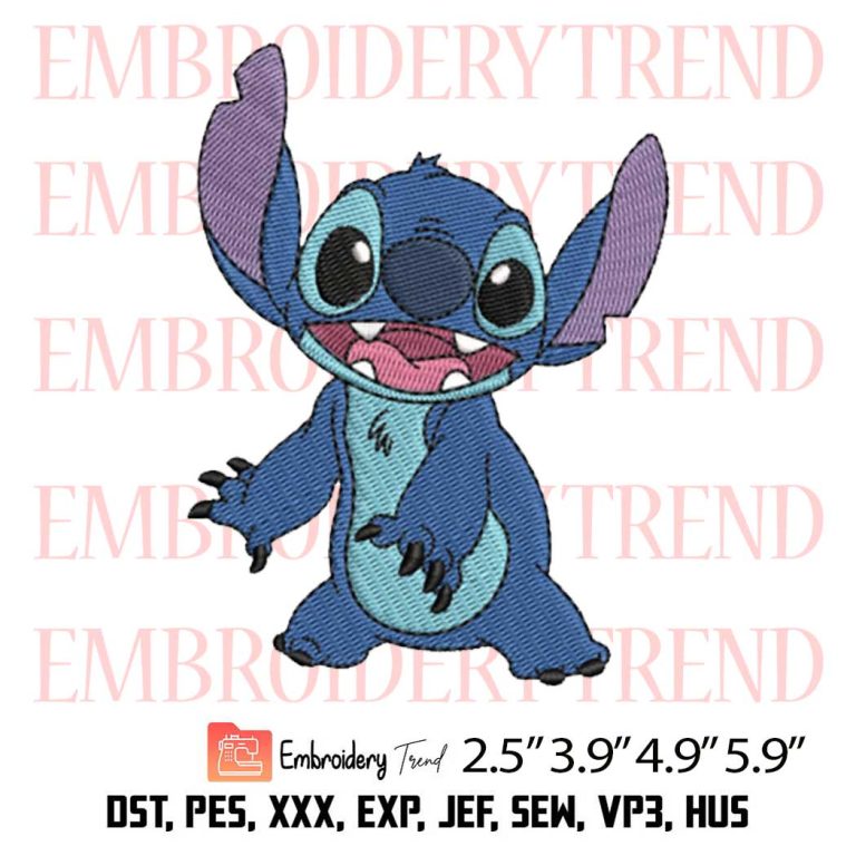 Stitch Disney Funny Embroidery Design – Lilo And Stitch Embroidery ...