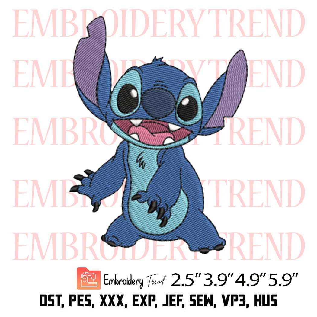 Stitch Disney Funny Embroidery Design – Lilo and Stitch Embroidery Digitizing File