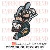 Super Mario Bros x Philadelphia Eagles Embroidery Design – Football Game Day Embroidery Digitizing File