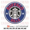 Atlanta Falcons Starbucks Logo Embroidery Design – Sport NFL Starbucks Embroidery Digitizing File