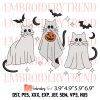 Stay Spooky Boo Cute Ghost Embroidery Design – Halloween Embroidery Digitizing File