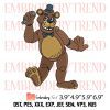 Nike Five Nights Golden Freddy Embroidery Design – Cartoon Embroidery Digitizing File