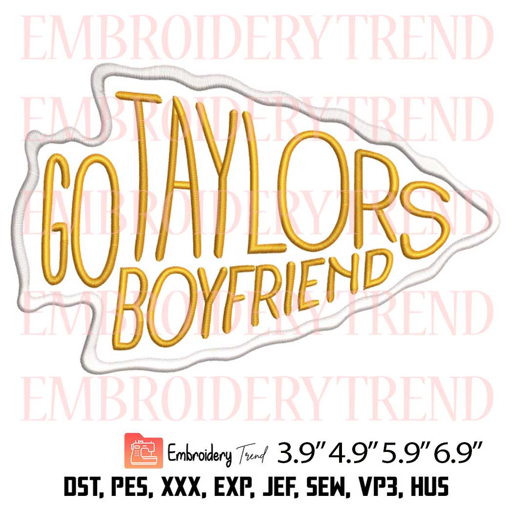 Go Taylors Boyfriend Swelce 87 Embroidery Design – Travis Kelce Taylor Swift Embroidery Digitizing File