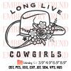 Wild Like The West Embroidery Design – Western Cowgirl Embroidery Digitizing File