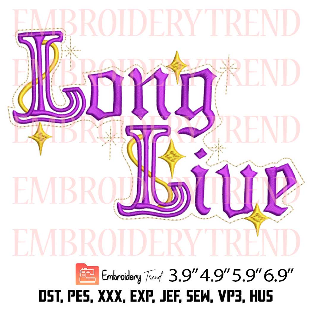 Long Live TV Speak Now Embroidery Design – Taylor Swift Embroidery Digitizing File