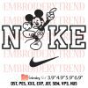 Nike Minnie Mouse Funny Embroidery Design – Couple Minnie Mickey Embroidery Digitizing File
