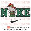Nike Hello Kitty Snowman Embroidery Design – Kitty Christmas Embroidery Digitizing File