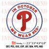 Philadelphia Phillies Dancing My Own 2023 Embroidery Design – MLB Baseball Embroidery Digitizing File