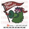 Phillies Mascot Phanatic Logo Embroidery Design – Philadelphia Phillies Embroidery Digitizing File