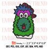 Philadelphia Baseball Mascot Embroidery Design – Phillies Phanatic Embroidery Digitizing File