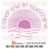 Close Your Eyes And Leave It All Behind Embroidery Design, Trustfall Pink Singer Embroidery Digitizing File