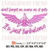 Trending Pink Be Badass Everyday Embroidery Design, Pink Tour 2023 Embroidery Digitizing File