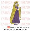 Rapunzel x Nike Embroidery Design, Rapunzel & Flynn Couple Embroidery Digitizing File