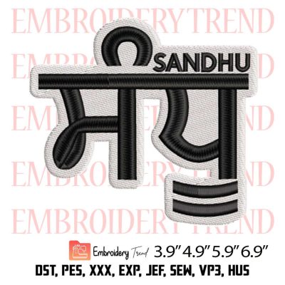 Sandhu Embroidery Design Digitizing File