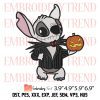 Disney Stitch Pumpkin Embroidery Design – Stitch Halloween Funny Embroidery Digitizing File