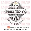 Suriel Tea Co Embroidery Design, The Night Court Embroidery Digitizing File