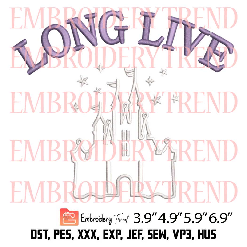Long Live Castle Embroidery Design – Magic Taylor Swift Song Embroidery Digitizing File