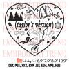 Swiftie Heart Hands 13 Embroidery Design – Taylor Swift Embroidery Digitizing File