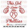 Philly Mascot MLB Logo Embroidery Design – Baseball Embroidery Digitizing File