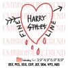 Harry Christmas Harry Styles Embroidery Design, Music x Christmas Embroidery Digitizing File