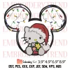 Merry Christmas Gingerbread Stitch Embroidery Design, Disney x Christmas Embroidery Digitizing File