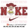 Woody Toy Story x Nike Embroidery Design, Woody X Jessie Couple Embroidery Digitizing File
