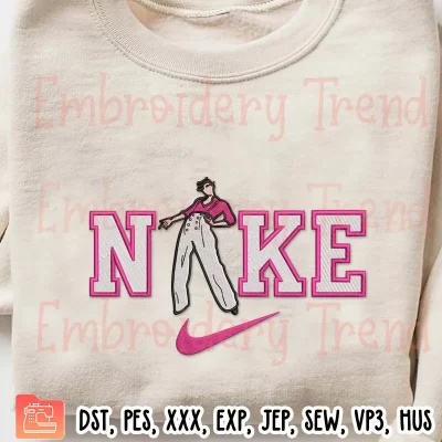 Nike Harry Styles Embroidery Design, Harry Styles Fans Embroidery Digitizing File