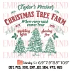 Griswold Christmas Tree Farm Embroidery Design, Funny Christmas Embroidery Digitizing Pes File