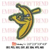 Savannah Bananas 2016 Embroidery Design, Savannah Bananas Baseball Team Embroidery Digitizing Pes File
