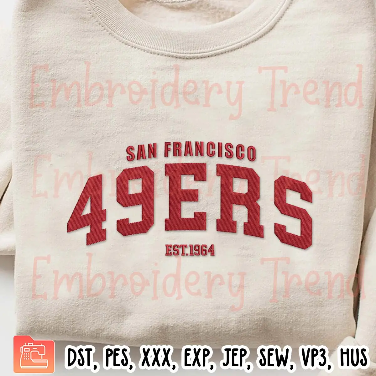 San Francisco 49ers Est 1946 Embroidery Design, NFL 49ers Football ...