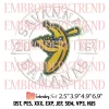 Savannah Bananas Party Animals Tuxedo Embroidery Design, Baseball Team Embroidery Digitizing Pes File