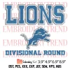 Detroit Football Scratches Embroidery Design, NFL Detroit Lions Embroidery Digitizing Pes File
