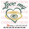 Love My Buffalo Bills Embroidery Design, Football Lover Buffalo Bills Embroidery Digitizing Pes File