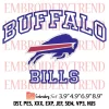 NFL Buffalo Bills Heart Embroidery Design, Football Lover Embroidery Digitizing Pes File