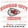 Football KC Chiefs Est 1960 Embroidery Design, Kansas City Football Team Embroidery Digitizing Pes File