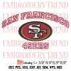 Football SF 49ers Est 1946 Embroidery Design, San Francisco 49ers Football Team Embroidery Digitizing Pes File