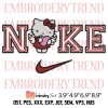 Nike Gnome Heart Embroidery Design, Valentine Gnome Embroidery Digitizing Pes File