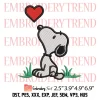 Snoopy Hugging Hearts Embroidery Design, Valentine Snoopy Embroidery Digitizing Pes File