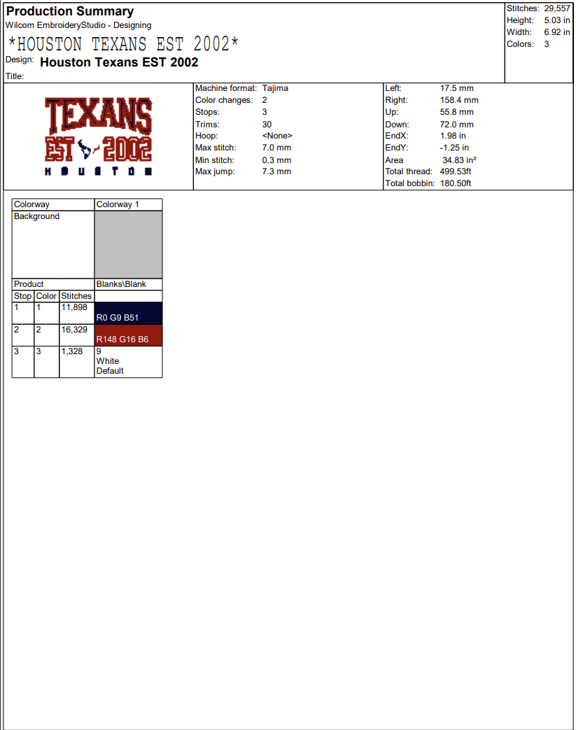 Houston Texans EST 2002 NFL Embroidery Design, Football Logo Houston Texans Embroidery Digitizing Pes File