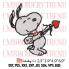 Hello Kitty Cupid Embroidery Design, Cute Hello Kitty Valentine Embroidery Digitizing Pes File