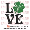 One Lucky Mama Embroidery Design, St Patricks Day Embroidery Digitizing Pes File