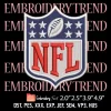 Super Bowl LVIII SF 49ers Logo Embroidery Design, Super Bowl 2024 Embroidery Digitizing Pes File