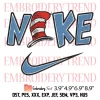 Nike Dr Seuss Embroidery Design, Dr Seuss Fish Embroidery Digitizing Pes File