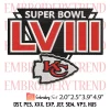 Kansas City Chiefs Super Bowl Embroidery Design, NFL Football Embroidery Digitizing Pes File